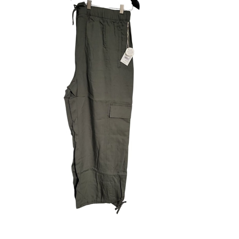 Splendid Cargo Pants Womens Large Olive Green Comfy Fit Pockets Drawstring - Picture 13 of 14